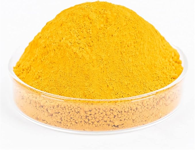 GOODTAKE Concrete Pigment, Yellow Iron Oxide Pigment Powder, Concrete Cement Dye Color Pigment for Pastel Tile Paint Concrete Cement Mortar Grout (Yellow, 4 oz)
