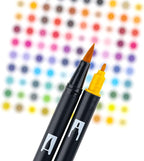 Tombow 56168 Dual Brush Pen Art Markers, Secondary, 10-Pack. Blendable, Brush and Fine Tip Markers