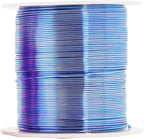 Mandala Crafts 22 Gauge Anodized Aluminum Craft Wire for Jewelry Making - 400 FT Colored Flexible Pastel Wire - Bendable for Bonsai Armature Crafting Sculpting