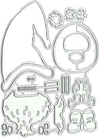 Metal Cutting Dies DIY Merry Christams Embossing Stencil Template Scrapbooking Card Making Mold Photo Album Arts Crafts Tools(Santa Claus Doll-10x8cm)