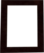 8x10 Mat Bevel Cut for 5x8 Photos - Acid Free Black Suede Precut Matboard - For Pictures, Photos, Framing - 4-ply Thickness