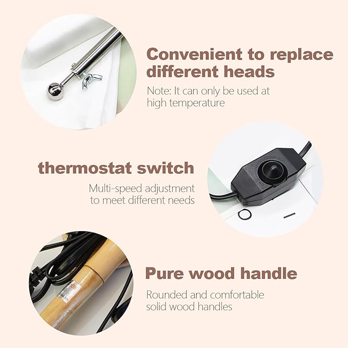 Flower Making Kit, Electric Fabric Flower Maker, Artificial Flower Ironing Machine with 11 Ironing Heads, Adjustable Temperature, Fake Flower Making Tools Kit