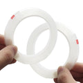 2 PCS Clear Floral Tape, 1/4" Flower Stem Wrap Tapes, Waterproof Florist Tape - Multipurpose Adhesive Florist Tapes for Binding Fresh, Flower Bouquets and Floral Craft (216Ft/72Yd/Roll)
