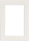Poster Palooza 8x10 Mat Bevel Cut for 6x8 Photos - Acid Free Oyster Shell White Precut Matboard - For Pictures, Photos, Framing - 4-ply Thickness