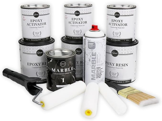Giani Marble Easy Epoxy Countertop Paint Kit (Belgotta Black)
