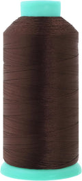 Mandala Crafts Bonded Nylon Thread Dark Brown Heavy Duty Sewing Threads - 2843 YDs Size 46 210D T45 Tex 45 Thread for Leather Jeans Weaving Outdoor Marine Upholstery Threads