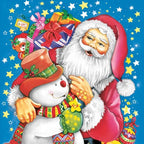 20-ct 13x13 Christmas Paper Decoupage Napkins, 3-Ply Servilletas Tissue Napkin for Dinner and Parties, Disposable Napkins (Santa Snw)