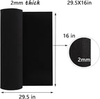 AMZQNART EVA Foam 2mm, Cosplay Foam 16x29.5 inch White, High Density 90 kg/m³, for Craft Projects Cosplay Costumes, Fake Weapons, Decorations, Christmas, Easter, Thanksgiving, etc.