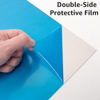 6061 T651 Aluminum Sheet Metal 6" x 12" x 1/8" (0.125") Rectangle Metal Plate Covered with Protective Film, 3mm Flat Aluminum Plate for Crafting and Industry