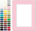 Poster Master Pink Matboard – 4-Ply Acid-Free Picture Mat Board with 45° Beveled Cut, Made in USA, Custom Cut to Any Size, 1/16" Thickness for Framing & Displays