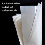 12 Pcs 10 Mil Blank Stencil Sheets 12 x 24 inch Milky Translucent PET Stencil Making Sheet Mylar Blank Template for DIY Art Craft, Cricut, Laser Cutting, Template Material