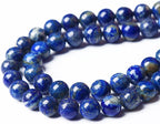 6mm 120PCS AAA+ Natural Lapis Lazuli Gemstone Beads Round Loose Stone Beads for Jewelry Making DIY Bracelets Necklace Earrings 32" 2 Strands