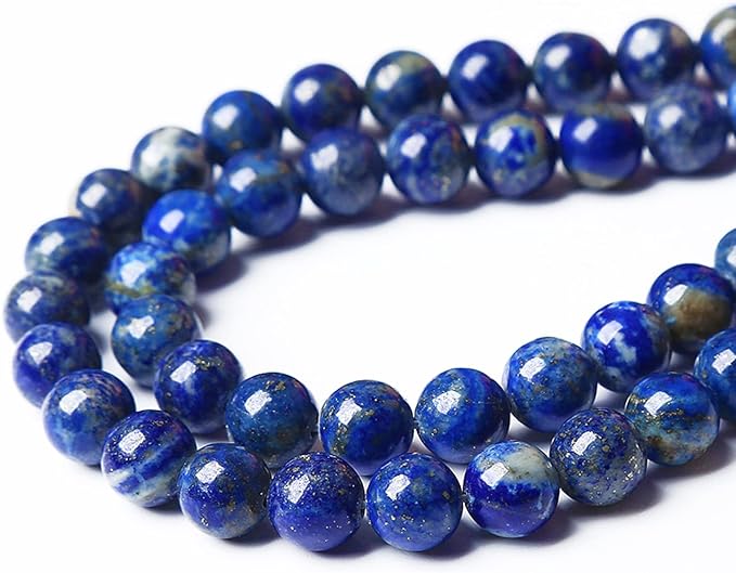 AAA+ Natural Lapis Lazuli Gemstone Beads 6mm 60PCS Round Loose Stone Beads for Jewelry Making DIY Bracelets Necklace Earrings