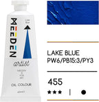 MEEDEN Artist Grade Oil Paint: Lake Blue - 60ml/2oz Tube - Professional Art Paints for Canvas Painting