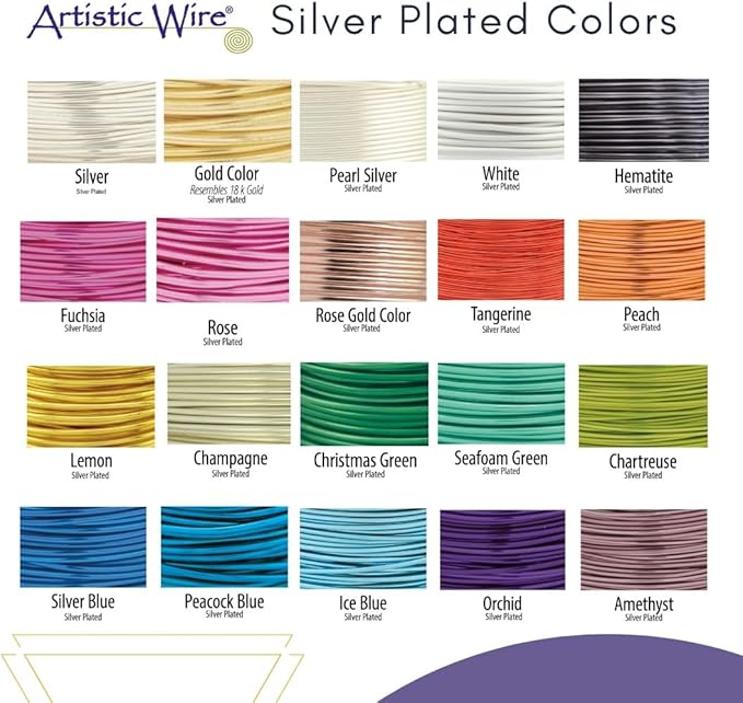 Artistic Wire, 20 Gauge Tarnish Resistant Colored Copper Craft Wire, Aqua, 15 yd