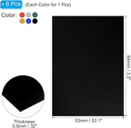 PATIKIL 3.3x2.1x1/32inch Anodized Aluminum Sheet Set, 6Pcs Metal Rectangle Aluminum Plate 0.8mm Thick Engraving Blanks for Laser Engraving DIY Decorative Crafting Home Decoration, Colored