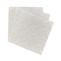 EAGLE 1: 12" x 12" 26 Gauge Sheet Metal Squares (3 Pack Per Order, Multiple Colors) Great for Arts, Crafts, DIY Home or Work Projects (12" X 12", White Diamond Plate)