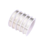 Silver Copper Wire 0.8mm Bead Cord for Bracelet Necklace Charm Beading Jewelry Making 9yard