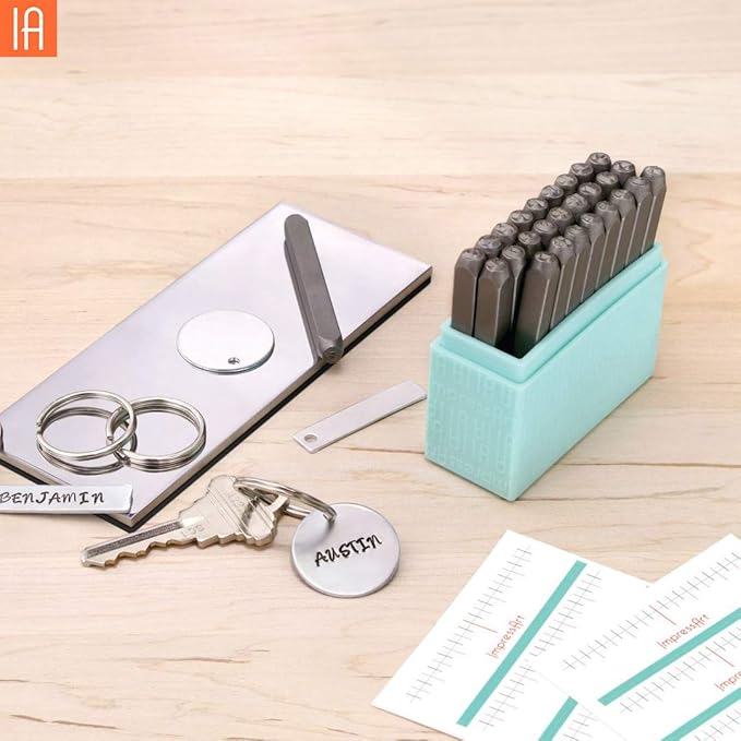 ImpressArt - Metal Stamping Kit, Includes All Essential Metal Stamping Tools for Jewelry Making and DIY Hand Stamping Custom Made Projects (Bridgette, Basic Kit)