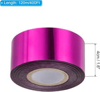 PATIKIL 1.6"x400Ft Hot Stamping Foil Paper,Heat Transfer Hot Stamping Paper Foil Roll for Leather DIY Logo Decor Craft Gift Card Package Scrapbook,Purple