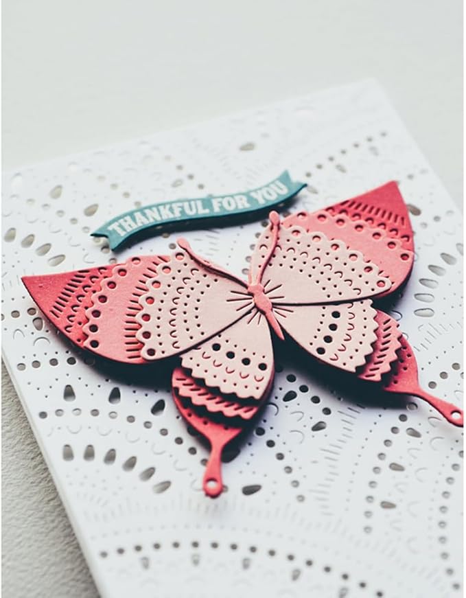 Mvchifay Cutting Dies for Card Making Metal Die-Cuts Scrapbooking Tool Hollow Frame DIY Craft Punch Template Embossing for Paper Album Decor (Hollow Frame-14.2x11cm)