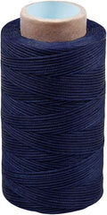 284 Yards Waxed Thread, 210D Heavy Duty Upholstery Wax Thread for Leather Sewing,0.8mm Flat Waxed Linen Cord for Bookbinding/Shoe Repairing/Leather Projects