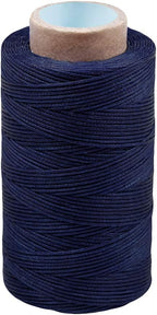 284 Yards Waxed Thread, 210D Heavy Duty Upholstery Wax Thread for Leather Sewing,0.8mm Flat Waxed Linen Cord for Bookbinding/Shoe Repairing/Leather Projects