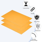 PATIKIL 6x10 Inch Anodized Aluminum Sheet Metal, 5Pcs Laser Plates Engraving Blanks 0.5MM Thin Rectangle for Crafting DIY House Laser Engraving, Yellow