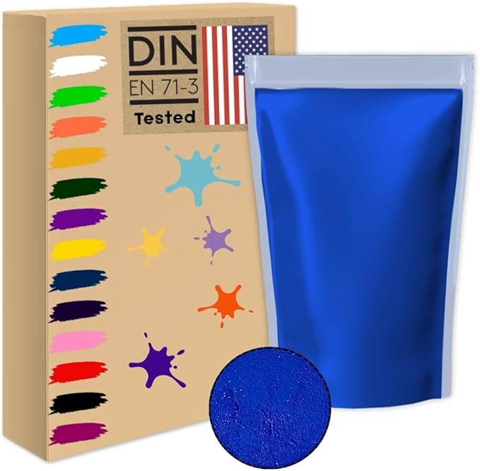 2.2lb/1kg blue Holi color powder rangoli non toxic bulk organic washable natural gender reveal decorations colour war kids dog animal summer camps festivals gift run gulal