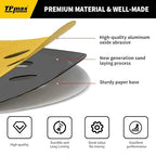 100PCS 5 Inch 600 Grit 125mm 8 Hole Sanding Discs Sandpaper - Premium Gold Round Hook and Loop for Random Orbital Sander - Ideal for Wood, Metal, Automotive