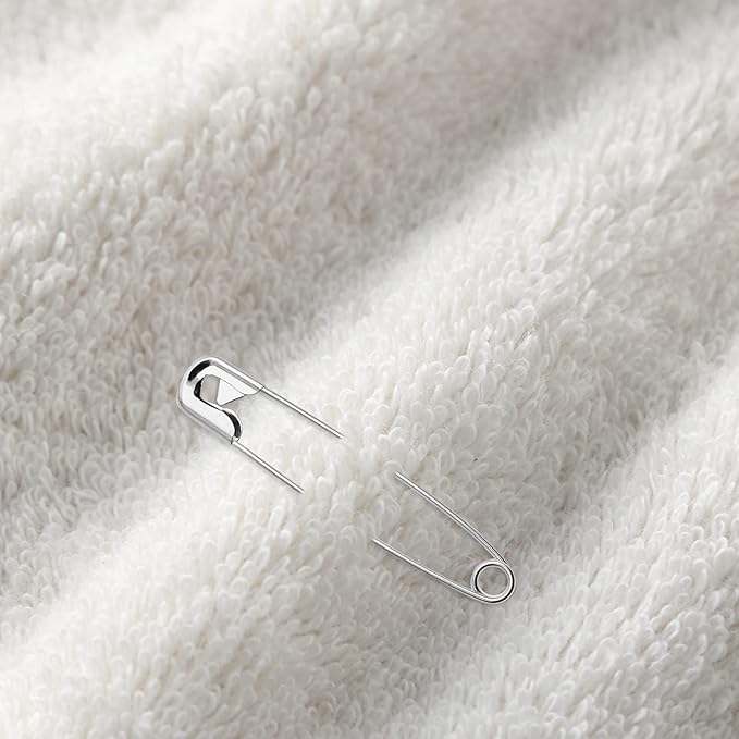 100 PCS 55mm / 2.2 Inch Heavy Duty Quilting Pins, Large Silver Metal Safety Pins for DIY Crafts, Jewelry Making, Baby Clothing