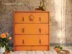 Dixie Belle Paint Company Chalk Finish Furniture Paint - Florida Orange (16oz) - Matte Bright Orange Chic Chalk Mineral DIY Furniture Paint