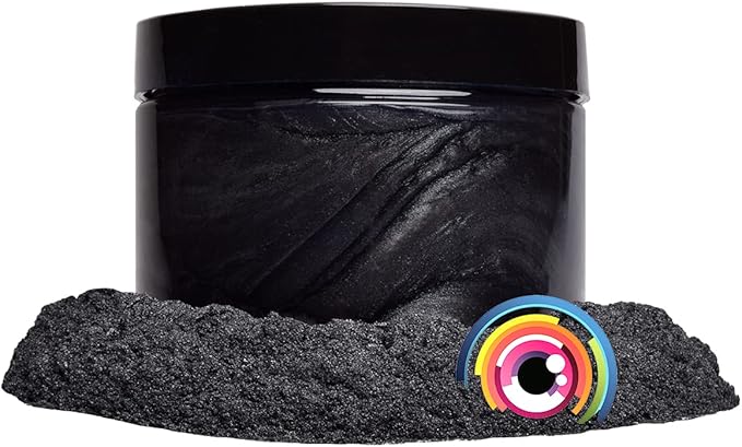 Eye Candy Pigments Premium Grey Mica Powder - Japanese Steel Grey (25gr) - for Epoxy, Resin, Soap, Paint, Woodworking, Acrylic Pouring, Bath Bombs, Fishing Lures - DIY Arts and Crafts Additive