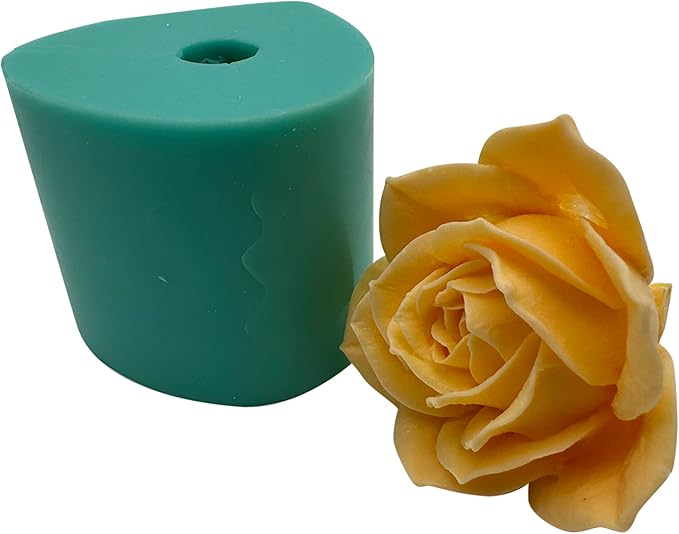 Heart Rose Crystal Epoxy Mold Wedding Gift Molds Decorated Cake Decoration Chocolate Silicone Mold, Aroma Plaster Stone Polyer Clay Ceramic Flower Mould, Handcrafted Candle Wax Silicone Moulds