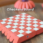 Pumpkin Board Game Set,Magnetic Pumpkin Chess Expansion Pack Gourd Games,3D Printing Portable Checkers with Checkers Board,Dice Tower,Card Storage,Dice Storage,and Boards,Christmas Decor Gift(#1)