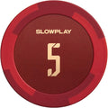 SLOWPLAY Godel Clay Poker Chips, 14 Grams Heavyweight Clay Composite, 40mm Large Chips in Bulk, Pack of 50 with Denomination of 5