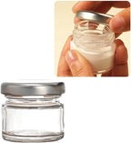 10Pcs Mini Glass Inkwell Ink Bottle Containers with Screw Lids for Calligraphy Oblique Nib Holder Stand Empty Dip Pen Ink Well Jars Desktop Decoration School Gifts(25ml)
