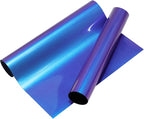 VINYL FROG Gradual Heat Transfer Vinyl Purple to Blue Chameleon Vinyl 12" x5ft with Iron and Heat Press Gradient Change Color HTV for T-Shirt and Garment