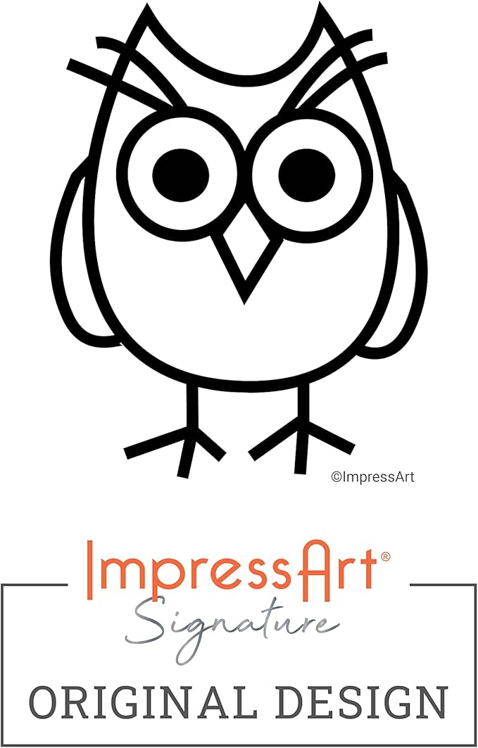 ImpressArt - Hootie Metal Stamp Owl Design Steel Punch for Creative Jewelry Making & DIY Projects, 6mm