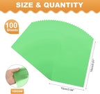 MECCANIXITY 100 Sheet Colored Vellum Paper 4" x 6", 100gsm Translucent Printable Vellum Sheets for Printing Wedding Invitations Inkjet Laser Printer, Green