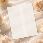120 Pack Pre-Folded Vellum Jackets for 4.25x5.5 Invitations, Translucent Vellum Paper 4.25x5.5 Jackets, 100GSM Wedding Invitations Wraps, Envelope Liners for Birthdays, Baby Showers