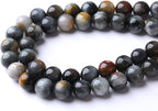 60PCS 6MM Hawk Eye Stone Beads Energy Healing Beads for DIY Jewelry Bracelet Necklace Making for Jewelry Making 15Inch