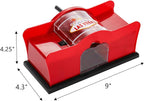 Frcctre Manual Card Shuffler 2 Deck with Hand Crank, Manual Poker Card Shuffler Cards Mixer Machine for Standard Size Playing Cards