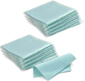 SEVENWELL 100pcs Jewelry Cleaning Cloth Turquoise Polishing Cloth for Sterling Silver Gold Platinum Small Silver Polish 8x8cm