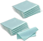 SEVENWELL 100pcs Jewelry Cleaning Cloth Turquoise Polishing Cloth for Sterling Silver Gold Platinum Small Silver Polish 8x8cm