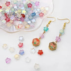 Assorted Glass Beads for Jewelry Making Multi Size Colors Glass Star Moon Seed Pearl Spacer Beads for Bracelets Necklace Earring Making(White Light Green)