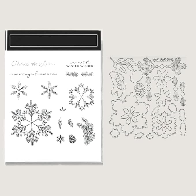 2025-2026 Stamps and Dies for Card Making, Stamps and Dies Set 2025 for Christmas and Halloween, Die Cut DIY Various Festivals Album Scrapbooking Birthdays Greeting Card (M4336)