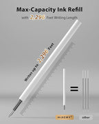 8 Pcs Gel Ink Pens, 0.7mm Fine Point for Smooth Writing Journaling Aesthetic Pens, Black Quick-Dry Long Lasting Fidge Pens, Cute School Office Supplies Gifts for Women （Vintage Black Ink）