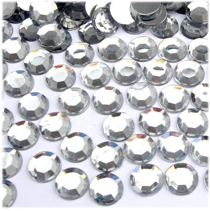 The Crafts Outlet 144pc Rhinestones Round 10mm - Flatback Golden Yellow