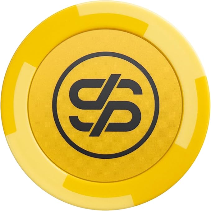 SLOWPLAY Godel Clay Poker Chips, 14 Grams Heavyweight Clay Composite, 40mm Large Chips in Bulk, Pack of 50 in Gold Without Denomination